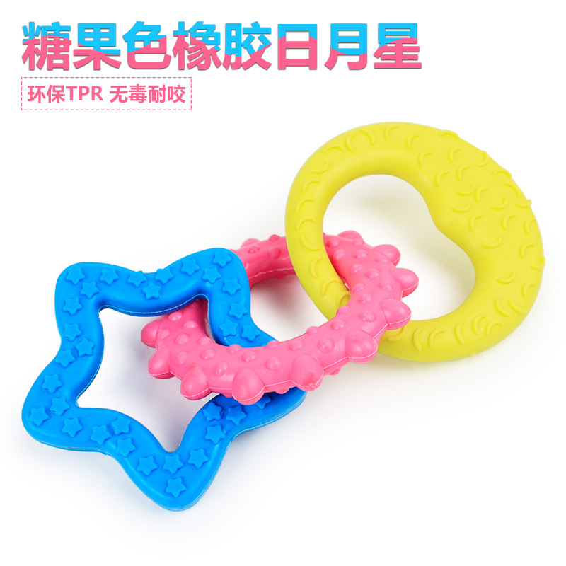 狗狗玩具橡胶球小狗耐咬磨牙玩具狗咬球泰迪金毛宠物多色连环玩具|msdalam kategori haiwan peliharaan/makanan haiwan dan bekalan, Cat/Mainan anjing, mainan lain - dari Buy2taobao.com untuk memberikan perkhidmatan ejen Taobao profesional membeli
