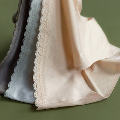 靴下物三条装棉质裆内裤女透气抗菌米糕布面料夏季高弹亲肤三角裤