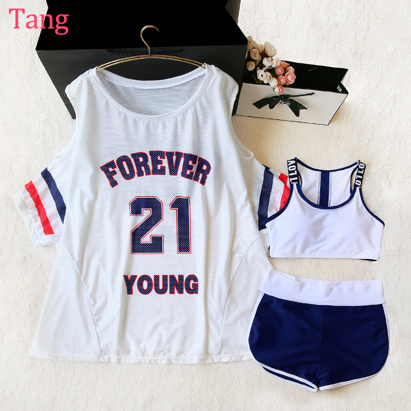 motion Split swimsuit With cover girl lovely conservative Flat angle Show thin student Swimwear Three-piece Suite the republic of koreain the Sports/Yoga/Fitness/Fans supplies , Swim , Split swimsuit category - from Buy2taobao.com to provide professional Taobao agent buy service