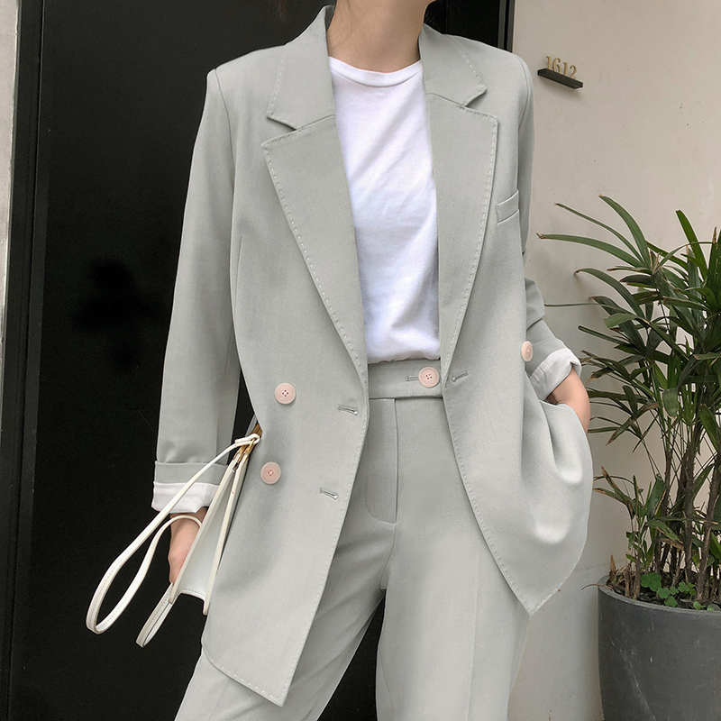 小西装套装女2019春秋季新款秋装韩版宽松时尚休闲复古西服两件套在类目 女装/女士精品, 西装中 - 来自Buy2taobao.com提供专业的淘宝代购服务