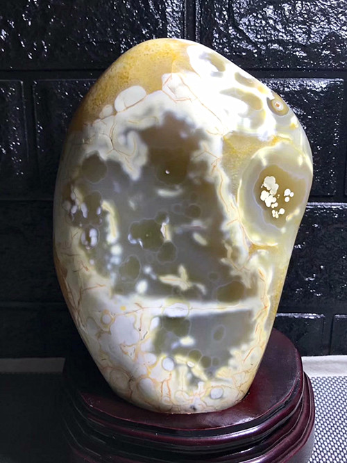 天然水晶玛瑙摆件 马达加斯加花玛瑙原石 观赏石 奇石摆件 一 物|msdalam kategori Aksesori/Barang Kemas Fesyen, hiasan - dari Buy2taobao.com untuk memberikan perkhidmatan ejen Taobao profesional membeli