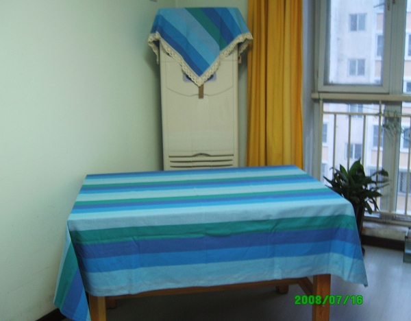 Jubilee Square Special shop Refrigerator cloth-blue stripe Gabion Tablecloths-Mediterranean style pure cottonin the Home Fabric , Table cloth , Wallpaper category - from Buy2taobao.com to provide professional Taobao agent buy service