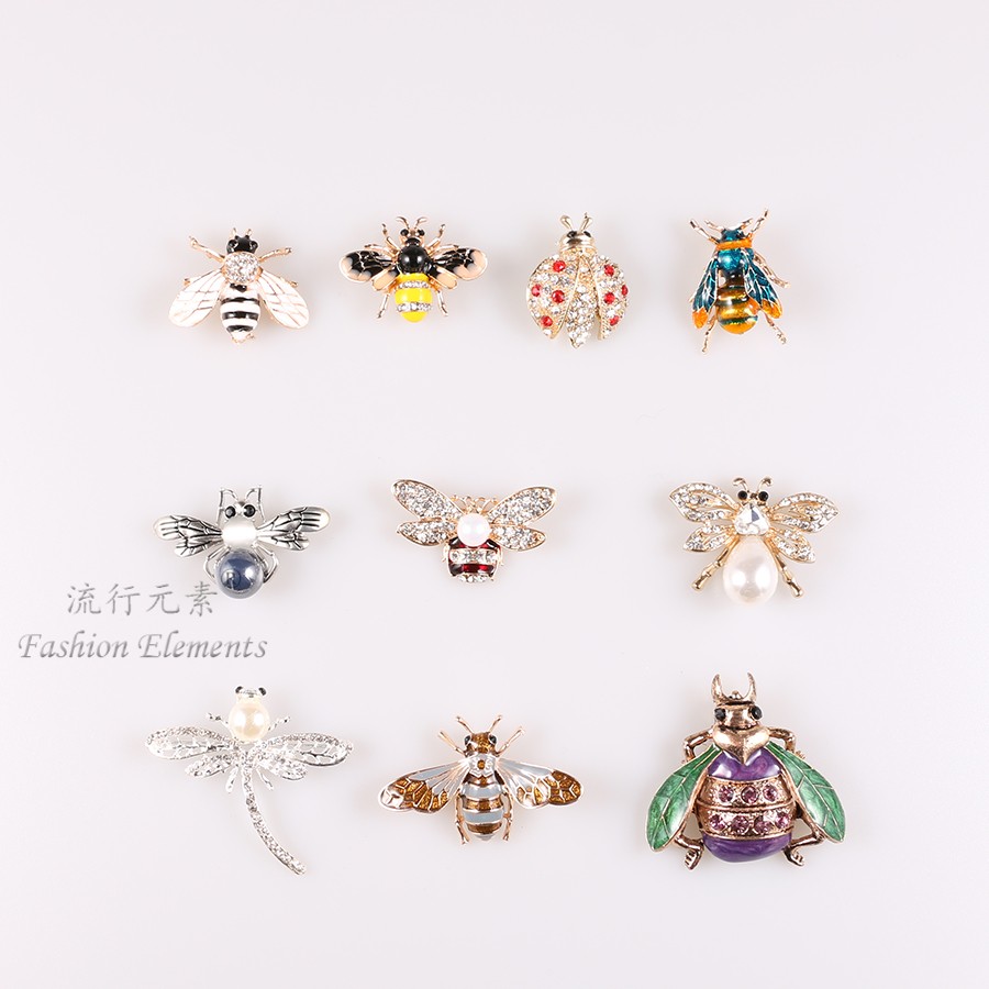 日韩时尚合金滴油小蜜蜂胸针昆虫胸针胸花徽章饰品女新品配饰|ruв категории Украшения,ювелирные изделия, брошь - от Buy2taobao.com для оказания профессиональной услуги покупки агента Taobao