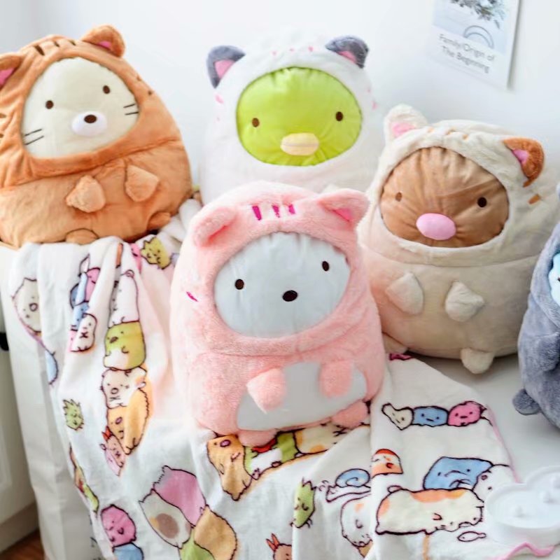 solar system san-x Cartoon Corner Biology Transfiguration Meng cat Doll Noon break Doll Air blanket automobile Cushionin the Home Fabric , Pillow/Pillow category - from Buy2taobao.com to provide professional Taobao agent buy service