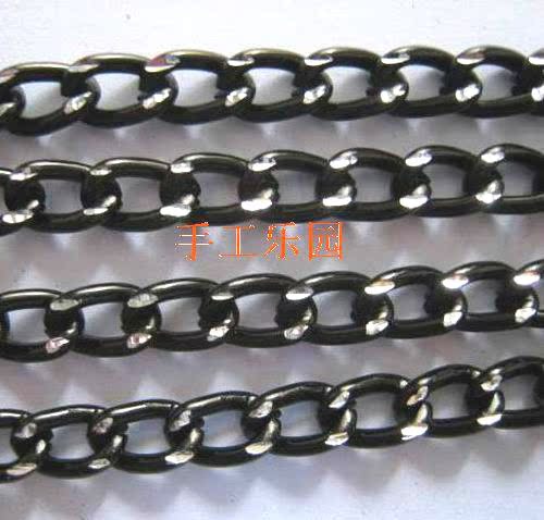 diy manual Jewelry parts 4.5mm black section Aluminum chain 2 yuan 1 min the Accessories/Fashion Jewelry, DIY Fitting , Line category - from Buy2taobao.com to provide professional Taobao agent buy service