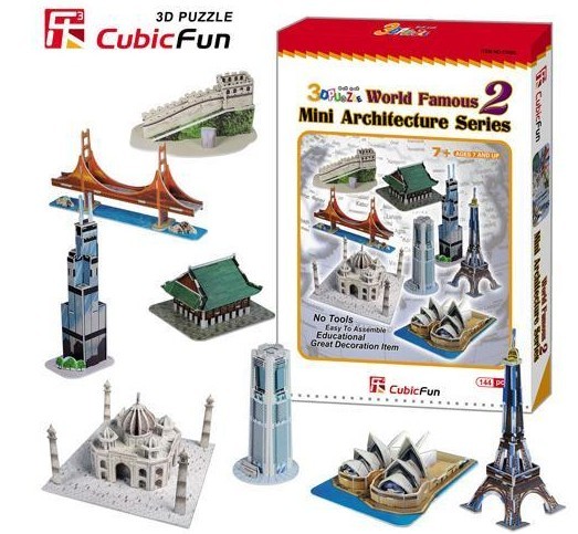 包邮特价正品 乐立方3D立体拼图 创意礼物 C058h迷你建筑套装2在类目 玩具/童车/益智/积木/模型, 静态模型, 建筑/DIY小屋/其他拼装模型中 - 来自Buy2taobao.com提供专业的淘宝代购服务