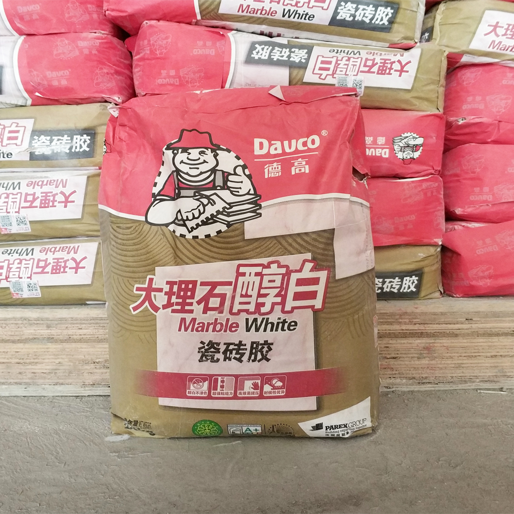 杭州正品德高大理石醇白瓷砖胶马赛克粘结粘合剂白色粘胶泥20kg|ruв категории основы строительных материалов, оборудование зоны, облицовка аксессуары, клей для плитки - от Buy2taobao.com для оказания профессиональной услуги покупки агента Taobao