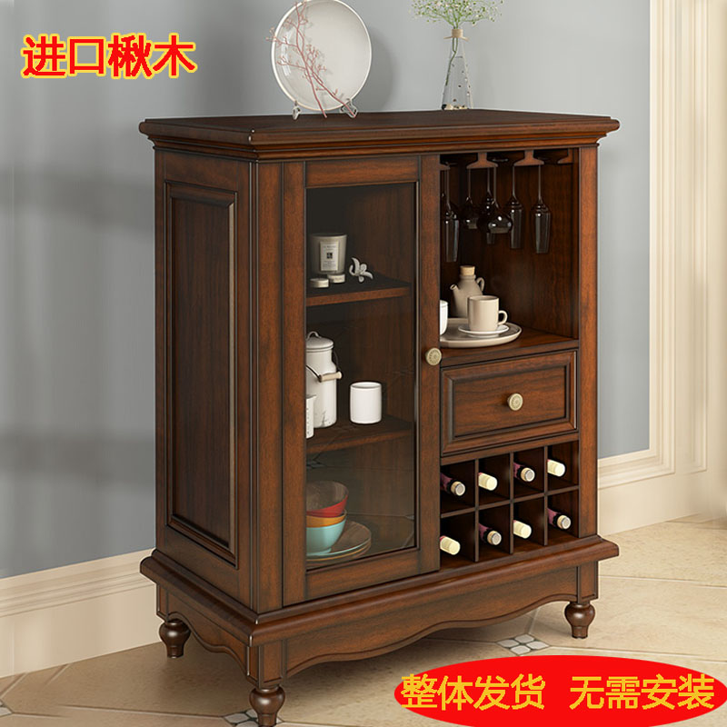 American style Light extravagance Sideboard Northern Europe solid wood Wine cabinet Cupboard European style Lockers multi-function Restaurant red wine cabinetin the Residential furniture , Cabinet , Wine category - from Buy2taobao.com to provide professional Taobao agent buy service