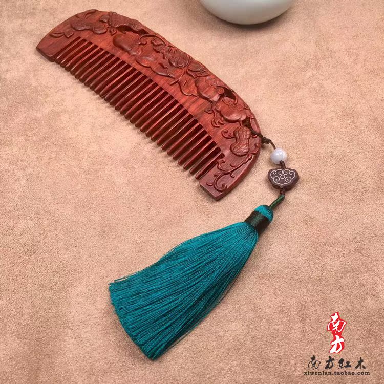 marry comb gules comb Wedding celebration Lobular red sandalwood Wooden comb Lettering Combs giftin the Home accessories , Carving , Woodcarving category - from Buy2taobao.com to provide professional Taobao agent buy service