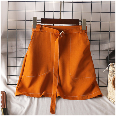 淘淘衣裳 夏季新品百搭高腰包臀腰带半身裙短裙女33625