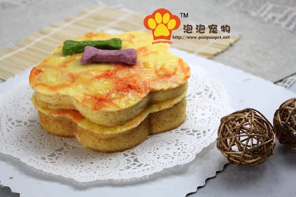 【泡泡寵物】梅花乳酪夾心 寵物蛋糕 狗蛋糕 6英寸550g 雙層乳酪在類目 寵物/寵物食品及用品, 狗零食中 - 來自Buy2taobao.com提供專業的淘寶代購服務
