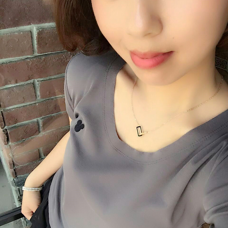 Fade Titanium Necklace clavicle Korean Edition Simplicity Generous temperament personality Versatile studentin the Accessories/Fashion Jewelry, Necklace category - from Buy2taobao.com to provide professional Taobao agent buy service