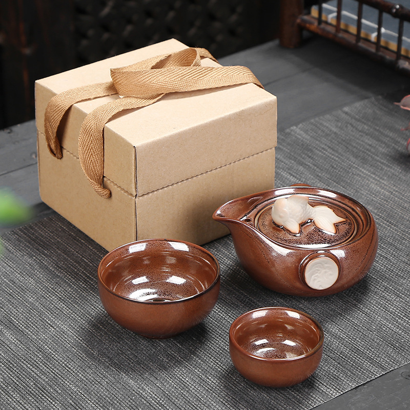 Kiln transformation Quik travel suit Kungfu Online tea set suit customized outdoors Simplicity Portablein the Tableware , Tea set , Tea package category - from Buy2taobao.com to provide professional Taobao agent buy service