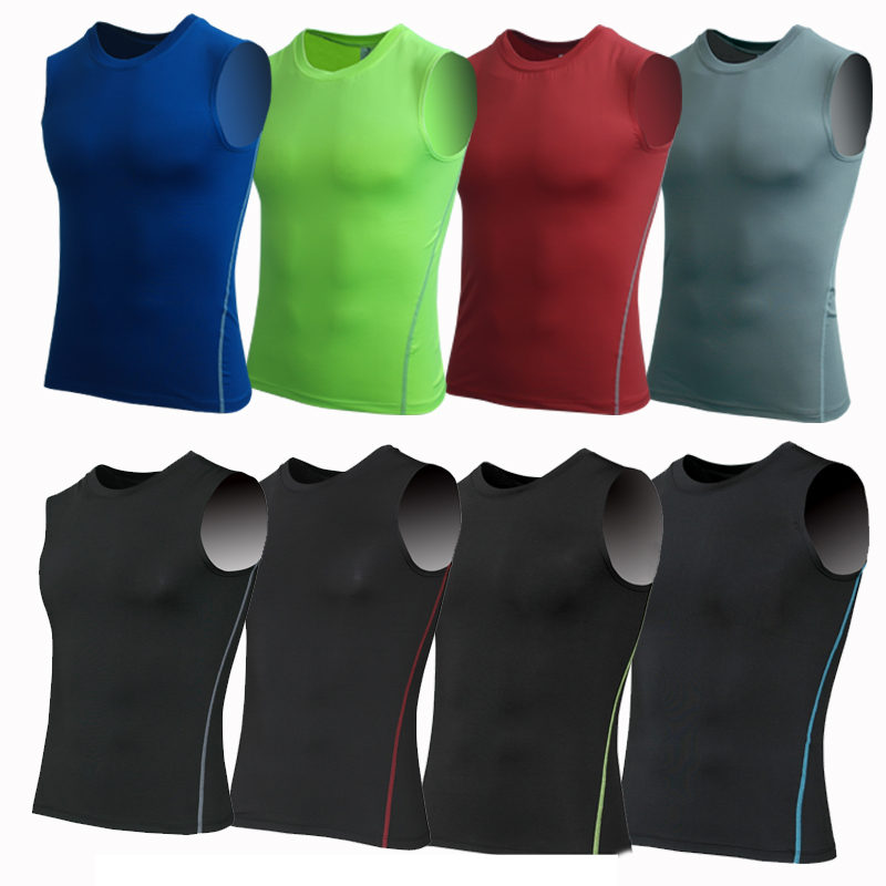 waistcoat vest Bodybuilding Self cultivation ventilation Tights motion train man Sleeveless Quick drying T-shirts Hom sleevein the Sportswear/Casual Clothing , Sports T-shirt category - from Buy2taobao.com to provide professional Taobao agent buy service