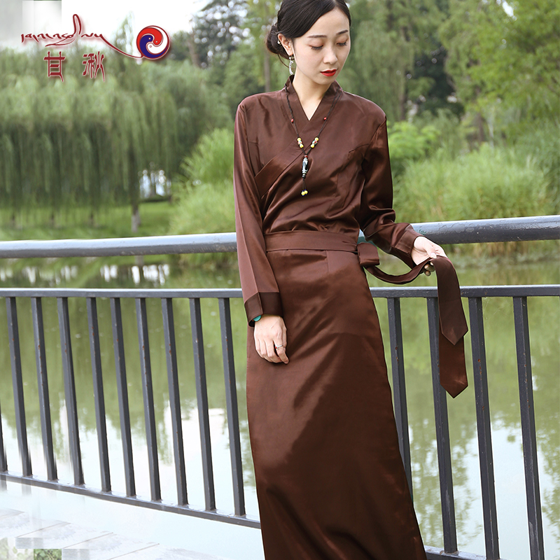 藏装女新款西藏服装拉萨服博拉安多蚕丝民族风藏族西式锅庄民族装在类目 女装/女士精品, 唐装/民族服装/舞台服装, 民族服装/舞台装中 - 来自Buy2taobao.com提供专业的淘宝代购服务