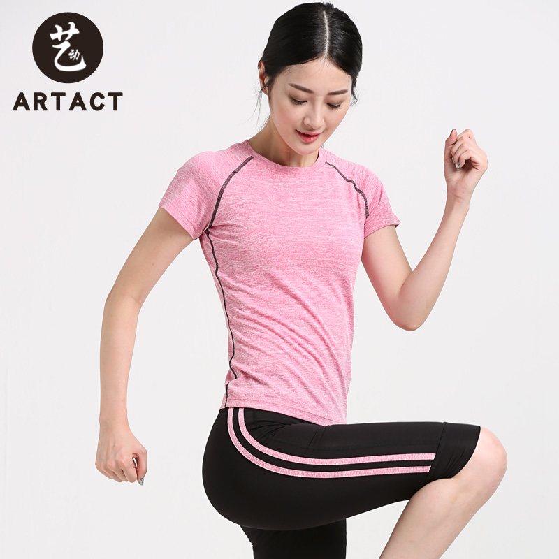 健身服夏季新款套装女韩国紧身显瘦短袖中裤瑜伽运动跑步服速干衣|ruв категории движение/йога/фитнес/фанаты товаров, йога, йога одежда - от Buy2taobao.com для оказания профессиональной услуги покупки агента Taobao