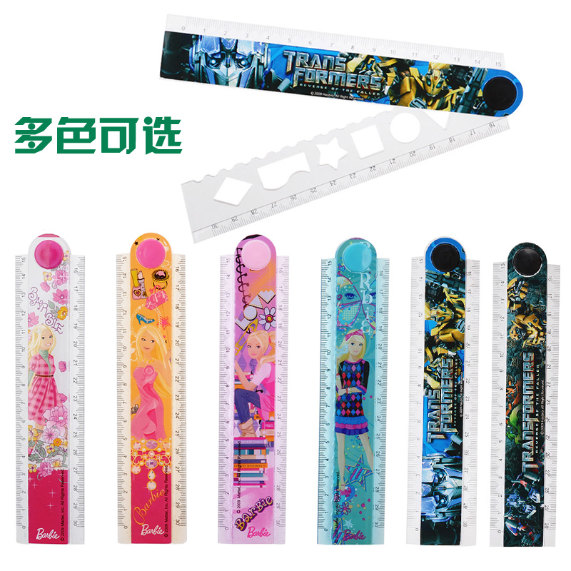 小学生用折叠尺变形金刚多功能卡通直尺30cm芭比尺子波浪尺格尺|msdalam kategori Kamus elektronik/buku kertas elektronik/alat tulis, Lukisan produk pengukuran, Pelbagai jenis kaki/set persegi - dari Buy2taobao.com untuk memberikan perkhidmatan ejen Taobao profesional membeli