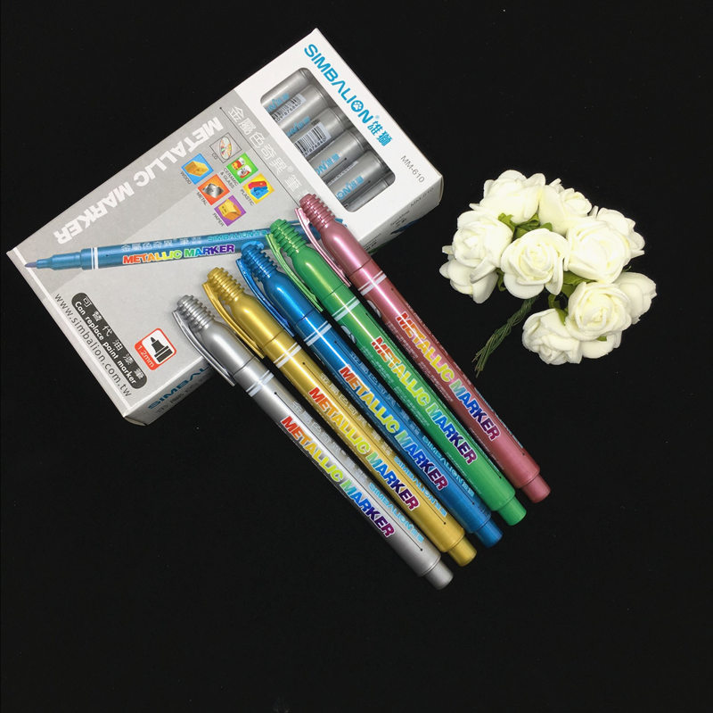 Taiwan Lions Metal Pen Singular document 610 environmental protection Paint Pen Black Card Pen Tyre Pen Quick drying golden Signature penin the Electronic Dictionary/Electronic paper book/Stationery , Pens/Writing Tools , Paint Pen category - from Buy2taobao.com to provide professional Taobao agent buy service