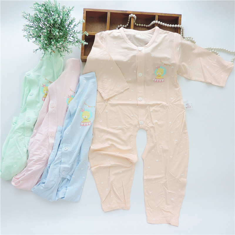 Big version Infants modal Conjoined Air conditioning clothing 6 -3 summer air conditioner pajamasin the Children/Baby/Family fitted , Jumpsuit/Climbing clothes/Romper category - from Buy2taobao.com to provide professional Taobao agent buy service