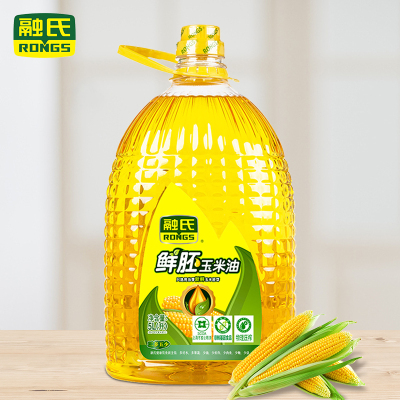 融氏/Rongs鲜胚玉米油5L非转基因压榨玉米油家用桶装植物油食用油