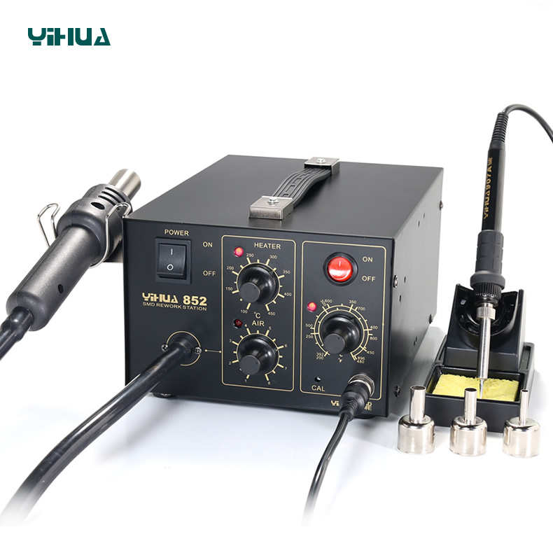 誼華YIHUA-852二合壹氣泵型熱風拆焊台 熱風槍 電烙鐵 手機維修在類目 五金/工具, 手動工具, 焊接噴塗, 焊臺中 - 來自Buy2taobao.com提供專業的淘寶代購服務