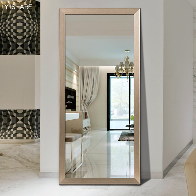 YISHARE Full-length mirror Dressing Mirror modern Simplicity Wall hanging Mirror 5MM Silver mirror couture Length mirrorin the Residential furniture , Mirrors , Mirror category - from Buy2taobao.com to provide professional Taobao agent buy service