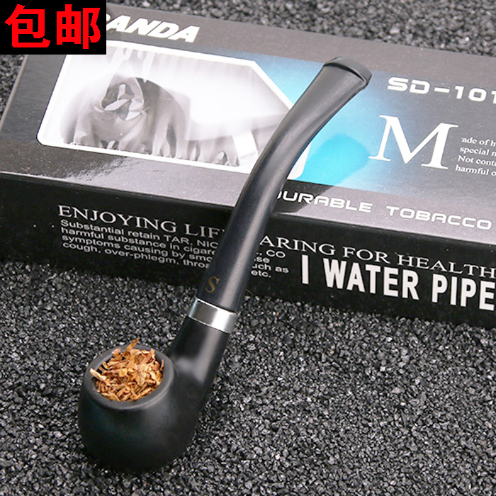 清洗型过滤烟斗SANDA/三达 黑色弯式烟斗烟杆烟袋旱烟斗烟锅 包邮|ruв категории ZIPPO/швейцарский армейский нож/очки, курить, трубы - от Buy2taobao.com для оказания профессиональной услуги покупки агента Taobao
