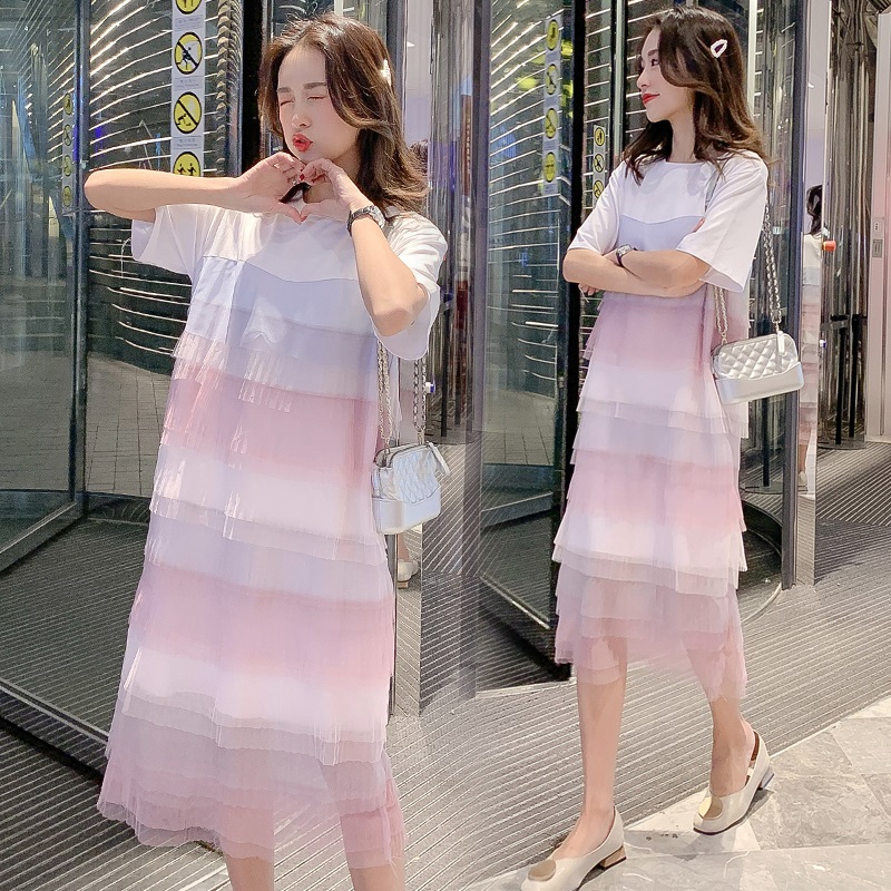 孕妇夏装连衣裙2019新款网纱仙女超仙长裙时尚款蛋糕裙夏天裙子在类目 孕妇装/孕产妇用品/营养, 孕妇装, 连衣裙中 - 来自Buy2taobao.com提供专业的淘宝代购服务