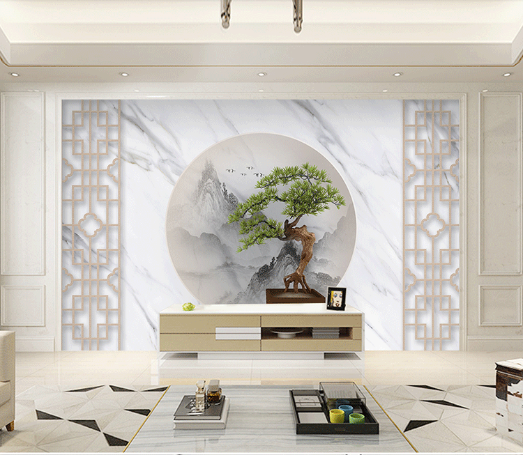 originality Marble Pine Pane 3d three-dimensional New Chinese style Background wall 18640902in the Business affairs/Design Services, Design Services, Design Material/Source Files category - from Buy2taobao.com to provide professional Taobao agent buy service