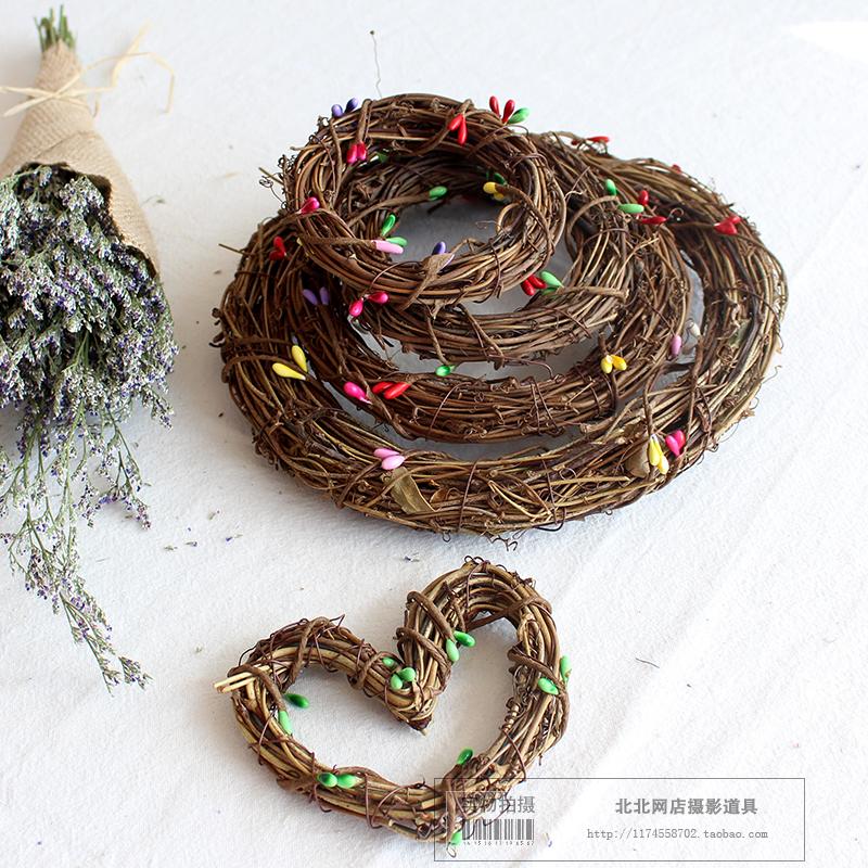 Rattan love Garland Circle Garland shot Photography prop photograph Shot put background kindergarten decorate Pendantin the Sports/Yoga/Fitness/Fans supplies , Shuttlecock/Diabolo/Folk movement , Sepak takraw category - from Buy2taobao.com to provide professional Taobao agent buy service