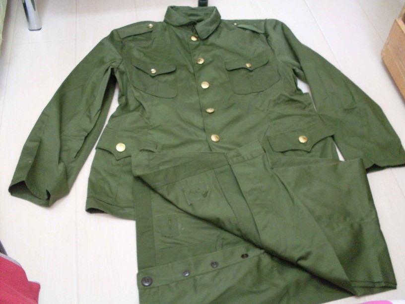 正品全新原套87式早期冬季涤卡战士军服套装 原品老87式士兵军装