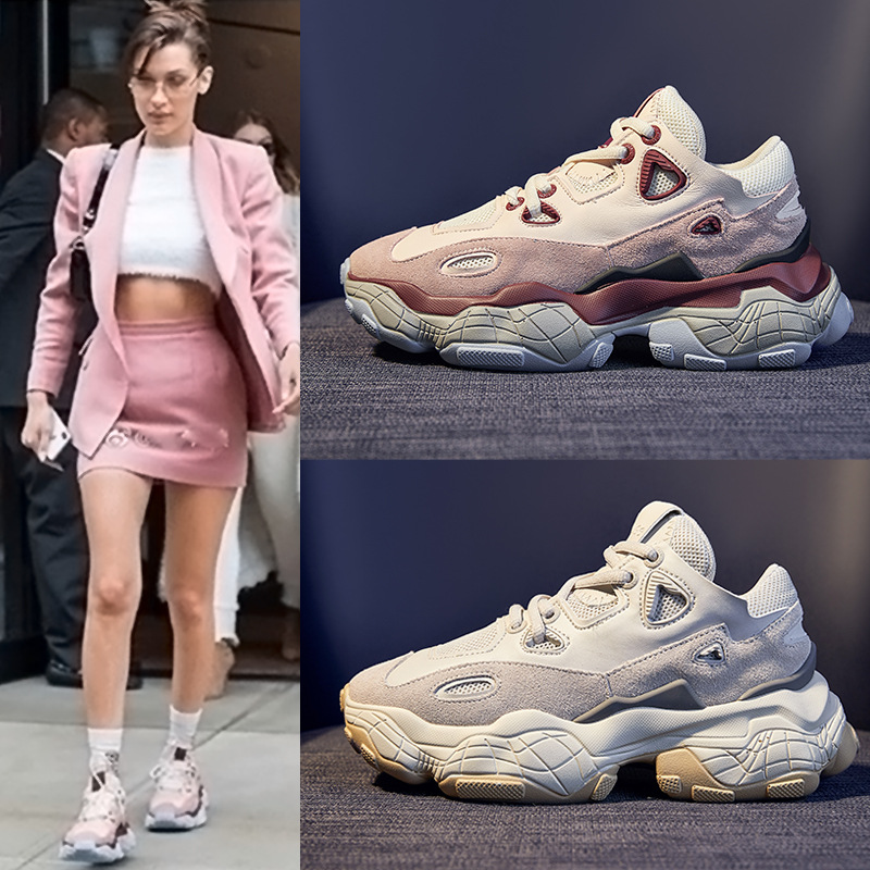 Smoked shoes Retro Net Red Ultra-fire Versatile student 2019 Spring New sports casual shoes ins fashionin the Women's Shoes, High shoes category - from Buy2taobao.com to provide professional Taobao agent buy service