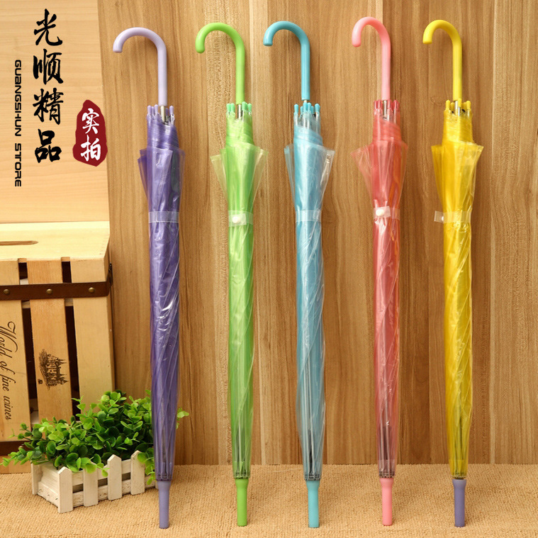 colour Transparent umbrella Advertising umbrella Straight Automatic umbrella Long-handled umbrella Customized umbrella logoin the Diapers/Care/Feeding/Push lathe , Strap/Toddler/Travel goods , Umbrella category - from Buy2taobao.com to provide professional Taobao agent buy service