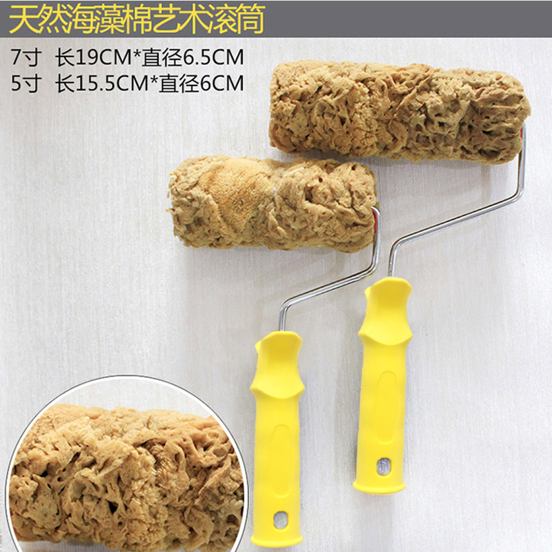 进口天然海藻棉滚筒幻彩漆艺术漆釉面漆刷子布纹滚筒艺术涂料工具在类目 五金/工具, 手动工具, 涂刷工具, 滚筒刷中 - 来自Buy2taobao.com提供专业的淘宝代购服务