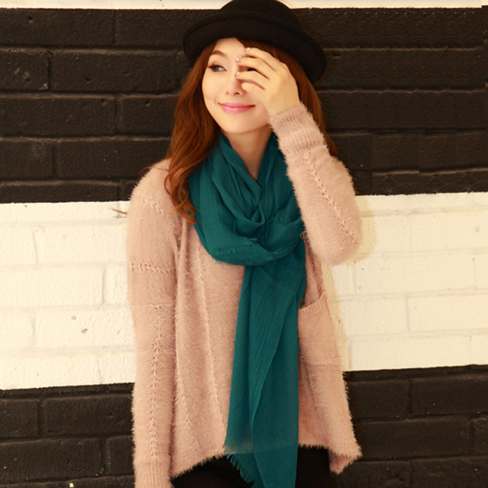 lady Korean Edition Solid Cotton and hemp scarf Silk scarf 13 colour)in the Accessories/Leather belt/Hat/Muffler , Muffler/Scarves/Shawl category - from Buy2taobao.com to provide professional Taobao agent buy service