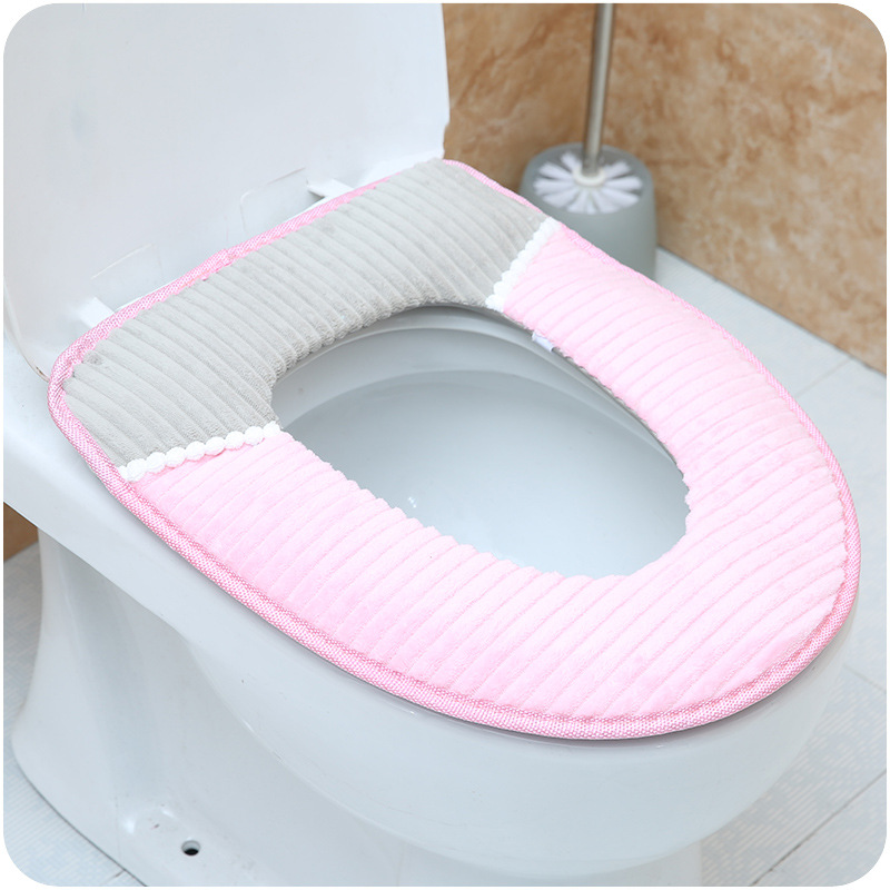 Flannel household thickening Toilet mat Potty sets originality enlarge waterproof Paste Toilets Seat cushionin the Family/Personal Cleaning Tools , Sanitary appliances/Bathroom accessories , Toilet sets/Toilet seat category - from Buy2taobao.com to provide professional Taobao agent buy service