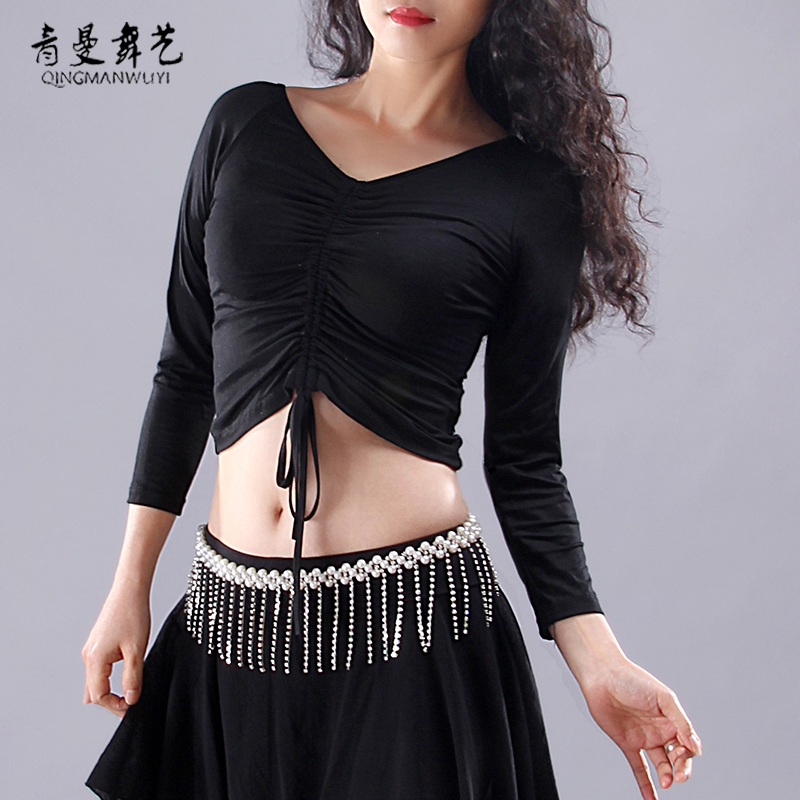 青曼2019新款肚皮舞练功服瑜伽服中长袖上衣莫代尔练习服团体服在类目 运动/瑜伽/健身/球迷用品, 舞蹈/健美操/体操, 肚皮舞, 肚皮舞上装中 - 来自Buy2taobao.com提供专业的淘宝代购服务