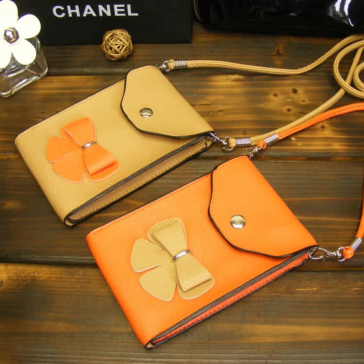 new pattern Korean Edition fashion bow Mobile phone bag PU cortex smart cover halter The single shoulder bag Messenger Mobile phone bagin the Leather/Lady bags/Men's bag, Phone package category - from Buy2taobao.com to provide professional Taobao agent buy service