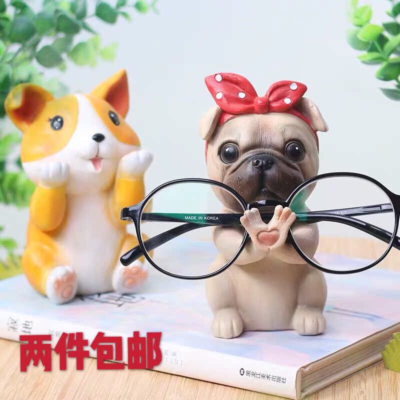 巴哥法斗周边pug柯基摆件创意汪星人眼镜架狗狗装饰品桌面家居摆在类目 鲜花速递/花卉仿真/绿植园艺, 园艺用品, 其它园艺用品中 - 来自Buy2taobao.com提供专业的淘宝代购服务