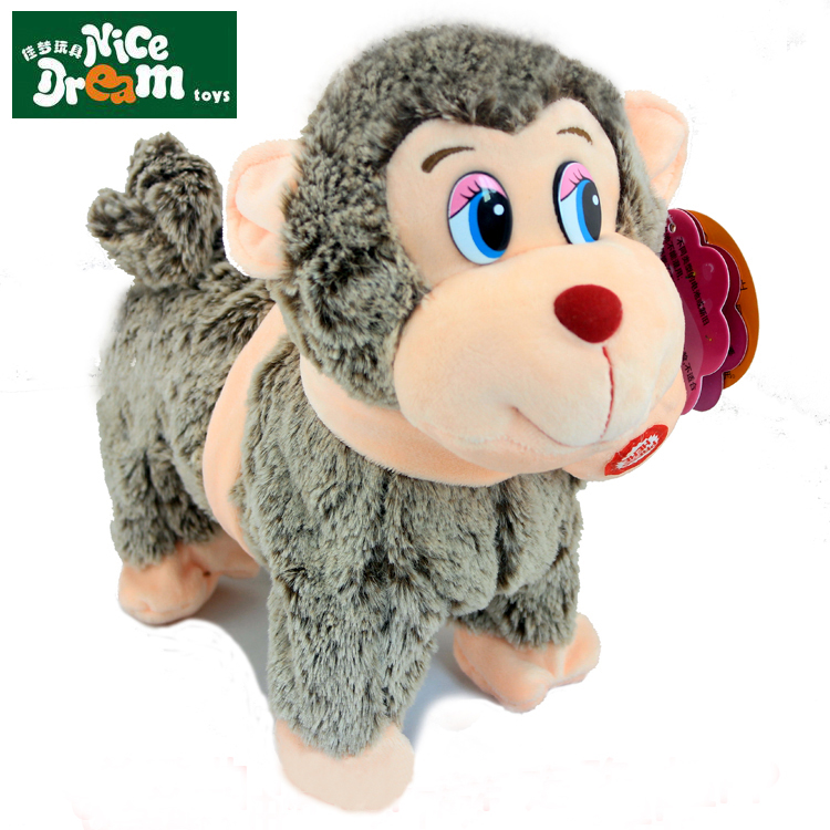 children simulation Electric Walk Sing Electric Monkey Plush Toys children giftin the Toy/Childs/Puzzle/Building block/Model , Electric/Remote control/Inertia/Clockwork toys , Electric/Remote animals/Character category - from Buy2taobao.com to provide professional Taobao agent buy service