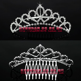 厂家直销 款款低价 新娘皇冠 水钻皇冠 结婚皇冠 插梳皇冠