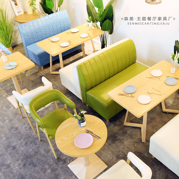 休闲奶茶店甜品店桌椅咖啡厅西餐厅卡座沙发小吃饮品店餐桌椅组合|ruв категории коммерческий/офисная мебель, ресторан/выпечка мебель, держатель - от Buy2taobao.com для оказания профессиональной услуги покупки агента Taobao