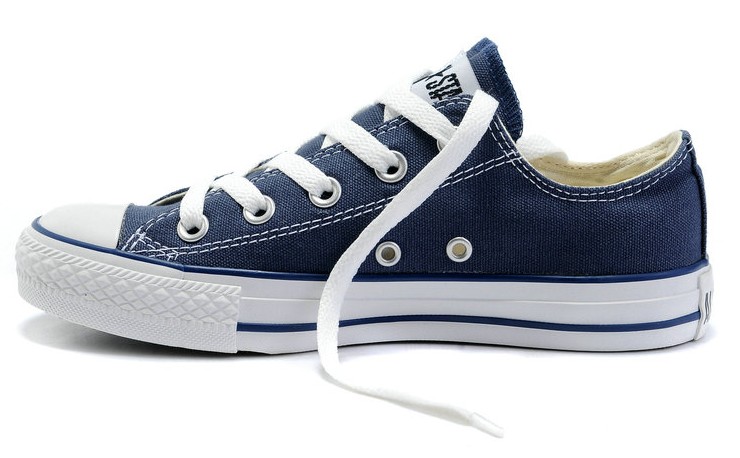 Converse Navy Low on model