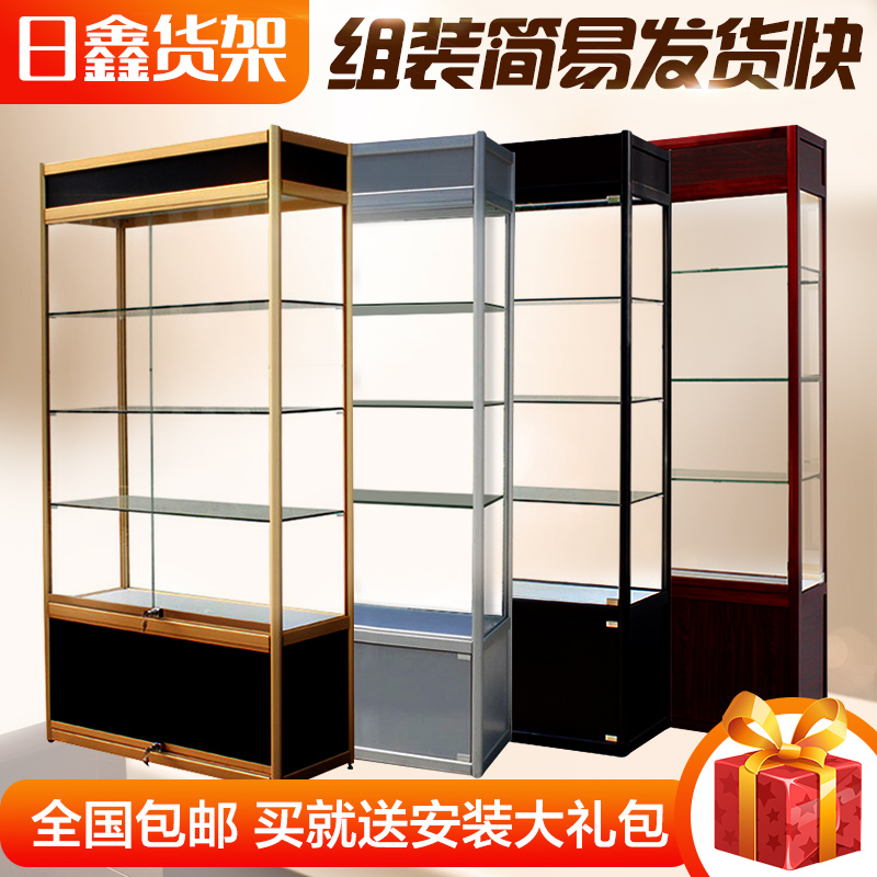 日鑫精品钛合金貨架展示櫃手辦模型手機櫃台陳列櫃櫥窗展示架玻璃在類目 商業/辦公傢俱, 貨架/展櫃, 精品展櫃/陳列櫃中 - 來自Buy2taobao.com提供專業的淘寶代購服務