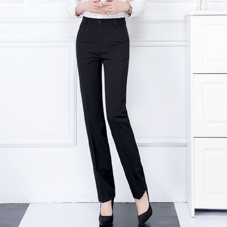 工作裤女黑色酒店餐厅服务员裤子职业西裤修身直筒大码长裤秋夏薄在类目 女装/女士精品, 裤子, 休闲裤中 - 来自Buy2taobao.com提供专业的淘宝代购服务