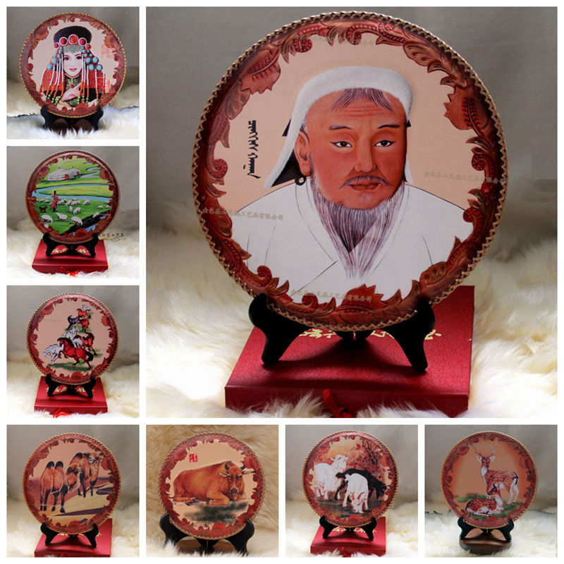 内蒙古工艺品蒙古皮画草原情圆盘画蒙古元素蒙古包餐厅装饰画在类目 特色手工艺, 少数民族特色工艺品, 蒙古族特色, 蒙古皮画中 - 来自Buy2taobao.com提供专业的淘宝代购服务