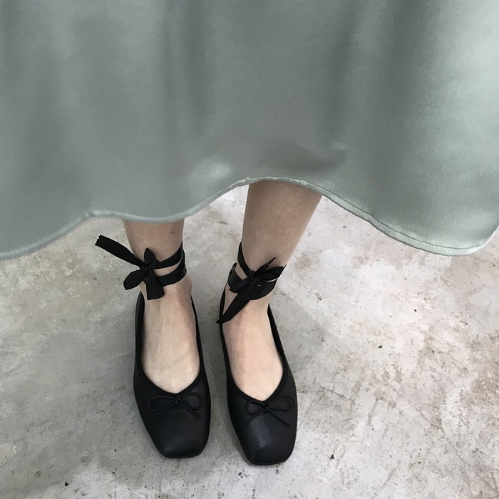 仙女的鞋子女2018新款秋冬季浅口平底绑带豆豆单鞋女网红韩版百搭在类目 女鞋, 低帮鞋中 - 来自Buy2taobao.com提供专业的淘宝代购服务