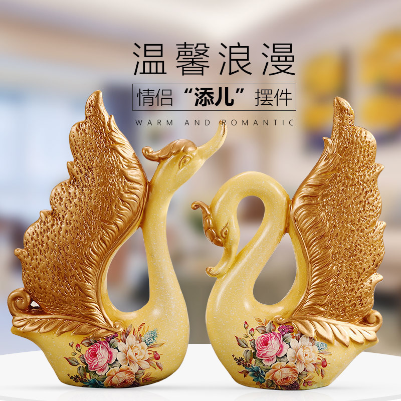 European style ceramics a pair swan Decoration A new house a living room Wine cabinet ornament Confidante marry gift practical a decorationin the Home accessories , Decoration category - from Buy2taobao.com to provide professional Taobao agent buy service