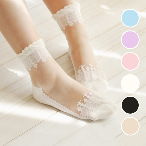*Chimpanzee*Soft sister transparent Lace lace Glass socks _lolita leather shoes Versatile refreshing crystal Socksin the Play mode/Anime/Periphery/cos/Board games , Cosplay Apparel/Props/Service , COSPLAY Fitting/Props/Doll clothes category - from Buy2taobao.com to provide professional Taobao agent buy service