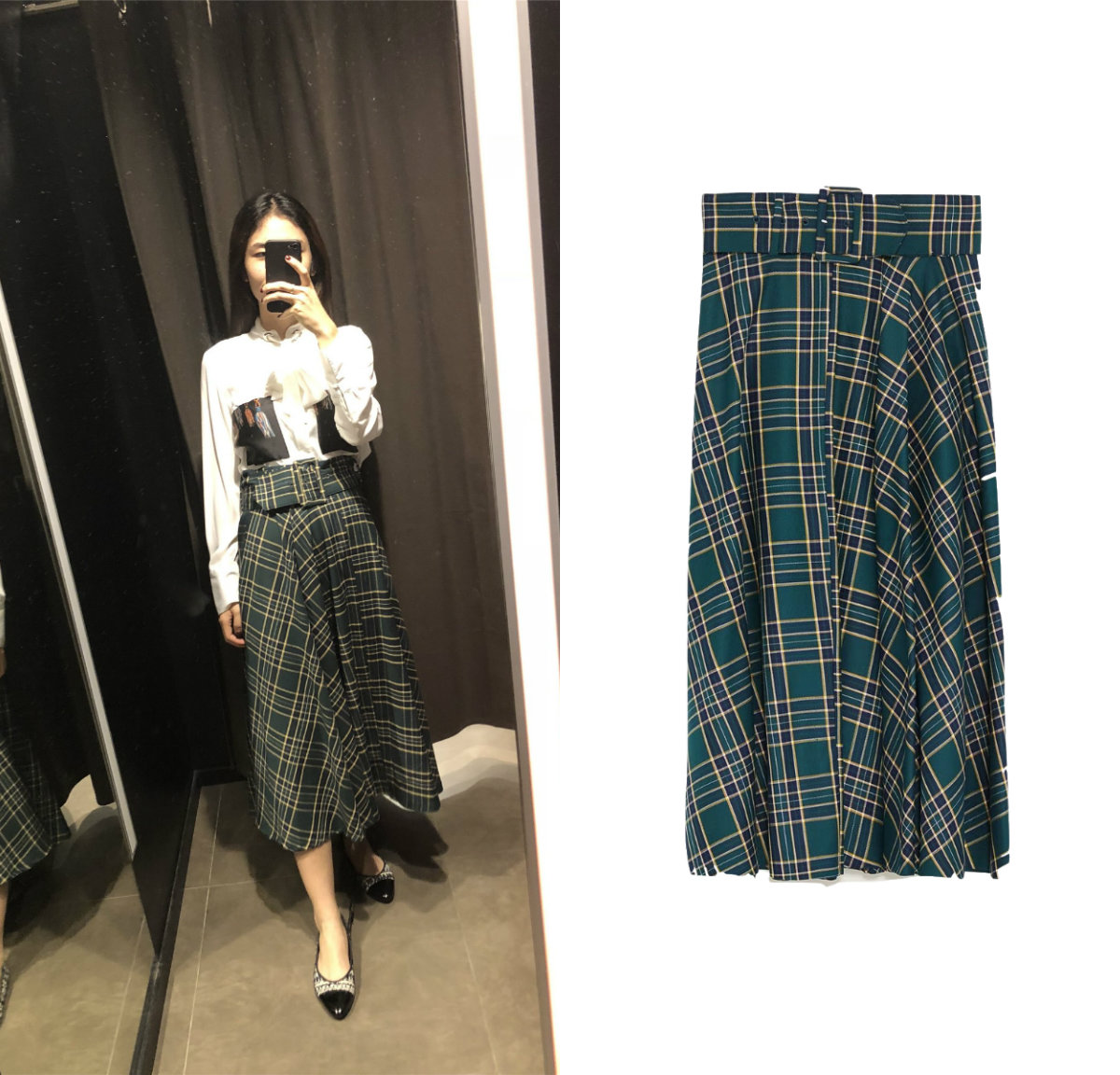 嘟嘟欧美 2018秋季新品 女士配腰带格子半身裙 4886268 4886/268在类目 女装/女士精品, 半身裙中 - 来自Buy2taobao.com提供专业的淘宝代购服务